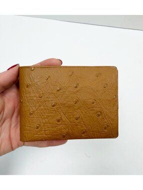 Vintage Men's Swank Tan Wallet & Card Holder Bifold